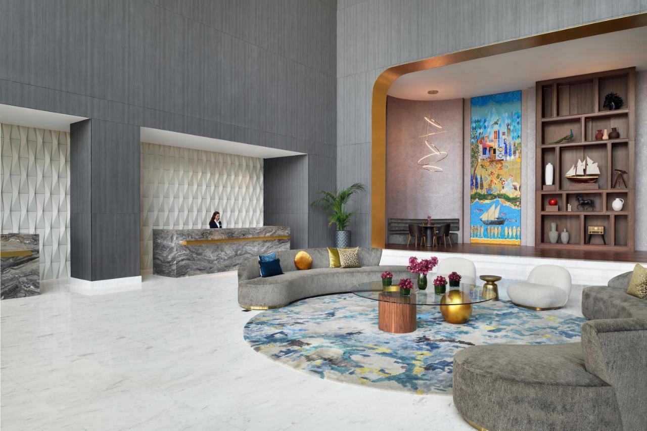 Movenpick Jumeirah Village Triangle Dubai Ngoại thất bức ảnh The lobby of the hotel